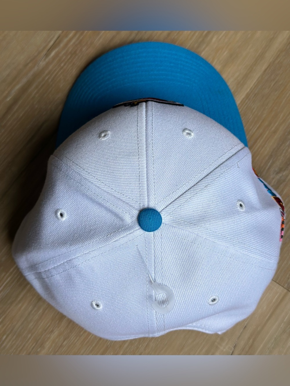 '47 Miami Heat Hat White Retro City Vice Structured Snapback Cap - Picture 6 of 6